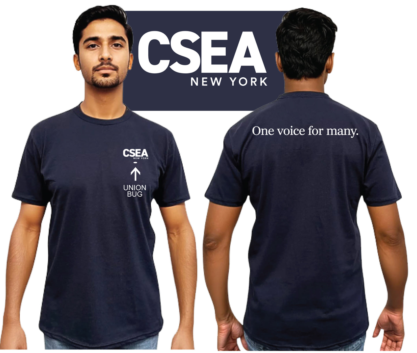 CSEA New York Navy Tees