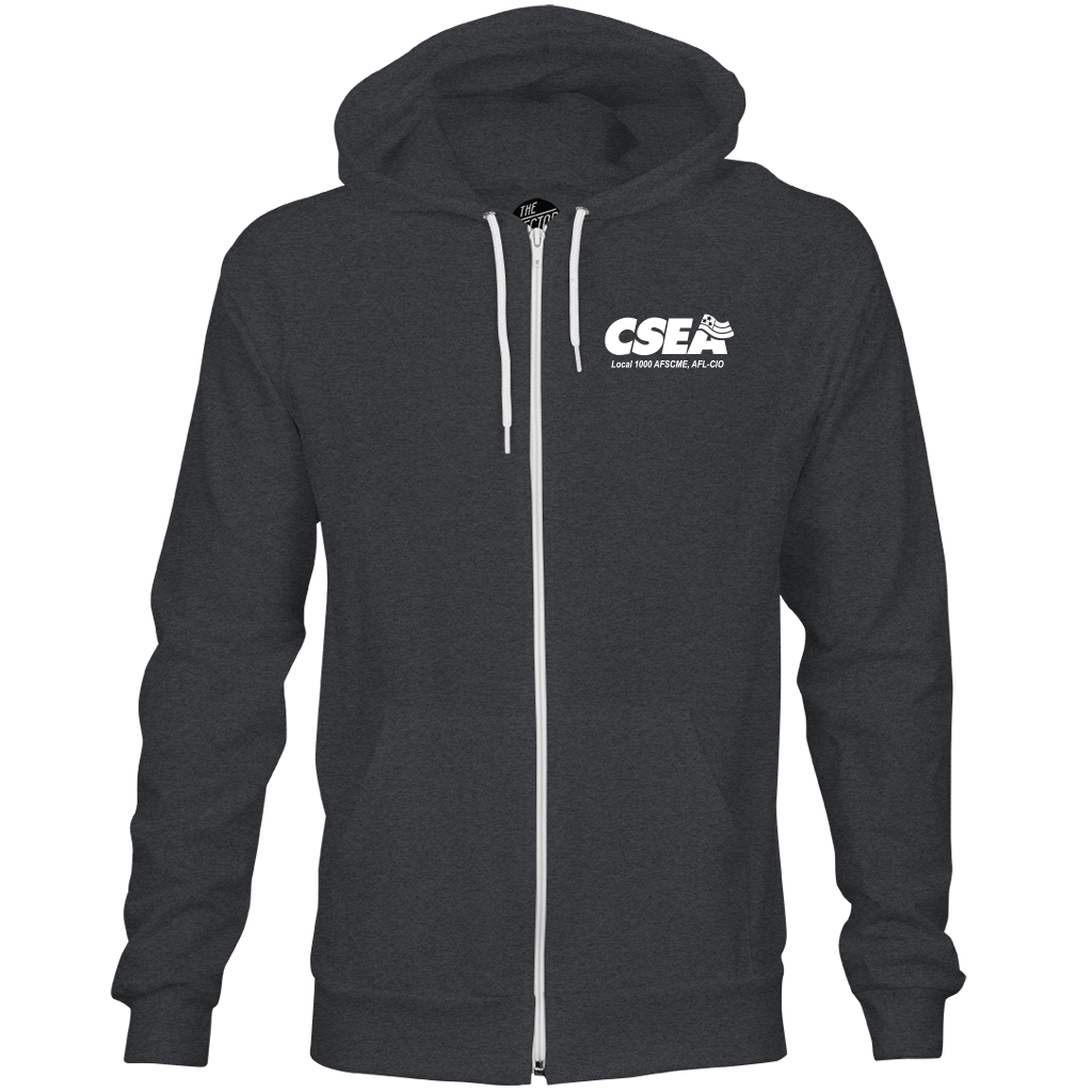 Unisex Onyx Triblend Fleece Full Zip Hoody