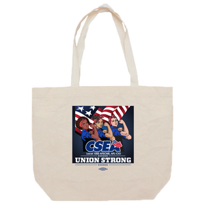CSEA Union Strong Three Rosie Tote Bags