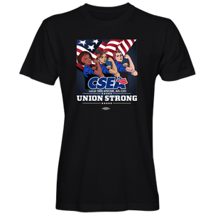 CSEA Unisex Union Strong Three Rosies T-Shirt - Black