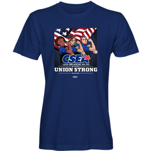 CSEA Unisex Union Strong Three Rosies T-Shirt - Royal Blue