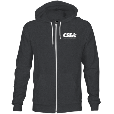Unisex Onyx Triblend Fleece Full Zip Hoody